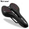 S West Bicking MTB Road Bike Seat PU Couath Cycling Cushion Saddle de bicicleta à prova de choque confortável 0130