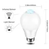 LED Motion Sensor Bulb Lamp Pir Light Auto On/Off Night for Home Parking Lighting 110V 220V