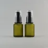 Bottiglie di stoccaggio Flacone per pompa per lozione in vetro da 30 ml con tappo in plastica Contenitore cosmetico per olio essenziale verde nero vuoto F800