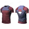 T-shirts de Wangcai01men nova compressão de fitness slim camise
