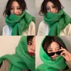 Foulards de luxe femmes écharpe hiver garder au chaud épais solide Cape enveloppes femme Bandana Pashmina longue gland Foulard couverture