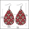 Bengelen kroonluchter mode druppel lederen oorbellen bohemian colorf pu voor vrouwen meisje kerstcadeau sieraden zaal levering sieraden dhshn