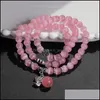 Beaded Strands Bracelet Beaded Strandsthree Circles Cat Eye Opal Womens Jewelry Individually Packed Several Colors Antiradiation Gi Dh2Ps