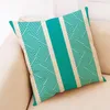 Pillow Silk Zippe Pillowcase Simple-Geometric Case Pattern Sofa Home 4Pc Decor Cover Car Throw Decorative Preppy Pillows