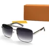 Klasyczne złote okulary przeciwsłoneczne Attitude Square Pilot Okulary przeciwsłoneczne Sonnenbrille Męskie luksusowe designerskie okulary przeciwsłoneczne Odcienie New Fashion Beach Go Omvn