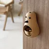 Decorative Figurines Solid Wood Doorbell Wind Bell Magnetic Suction Knock Pendulum Home Decoration Accessories Christmas Gift