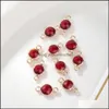 Charmes trendy kristal charme hanger koper metaalgoud kleur 12 geboortesteen strass rond voor ketting armband DIY sieraden vinden dhrgh