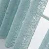 Curtain Lace Kitchen Curtains Waffle Woven Textured Valance For Bathroom Water Repellent Window Covering