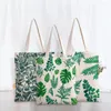 Opbergtassen canvas tas shopper cactus winkelen handtassen schouder casual handtas vrouwen hoge capaciteit eco