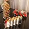 Scatole portaoggetti 16 griglie Scatola per rossetto trasparente Organizzatore per trucchi in acrilico Scaffale cosmetico Toeletta da tavolo Uso bagno