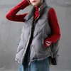 Women's Vests 2023 Women 90% White Duck Down Vest Jacket Female Ultra Light Waistcoat Autumn Winter Zipper Loose Sleeveless Coat