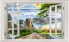 Wallpapers 3d Wallpaper Custom Mural Non-woven Po Chinese Scenery Outside Window Painting 3 D Wall Murals Wallpaer For Living Room