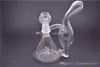 Mini Recycler Bong Fab Egg Bong in vetro Triple Cyclone Inline Perc Pipa ad acqua Tornado Tubi in vetro Bubblers Oil Rigs Dab Rig