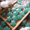 Loose Gemstones Green Aventurine Natural 50Pcs Star Shape 6.5X6.5Mm Beads For Jewelry Diy Making Earrings Necklace Bracelet C3 Drop D Dhzuo