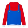 Felpe con cappuccio da uomo 3D Arrival Fashion Felpa Cool Cartoon rosso e blu Streetwear Summer Men/Women