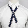 Bow Ties Trendy Long With Multi-color Ribbon Crystal Necktie Personality Novelty Simple Men And Women Jewelry Tie Gifts