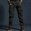 Pantalons pour hommes Hommes 2023 Haute Qualité Kaki Militaire Tactique Joggers Camouflage Cargo Multi-Poche Modes Pantalon Armée Noir