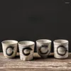 Fincan tabakları Japon seramik çay fıstığı çayı set aksesuarları stoare kullanışlı fincan yaratıcı seramik retro suşi sofra takımı mini su