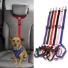 Colliers pour chiens, harnais universel pratique pour chat, laisse à Clip de voyage, ceinture de sécurité pour voiture, collier de siège réglable