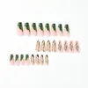 False Nails Green Snake Vintage Press On Fake