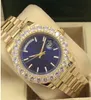 Luxury Watch Mens 18kt Gold Date Black Dial Roman 118348 Diamond Bezel 41mm Automatic Fashion Brand Men's Watch Wristwatch multi style