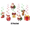 Feestdecoratie Merry Christmas Banner Garland Cake Decorations Santa Claus latex Ballonnen voor Home Xmas Gift Year Decor