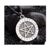 Colares pendentes Colar de pentagrama vintage Estrela religiosa de jóias Friends Charm Drop Pingents Dhxb5