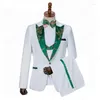 Costumes pour hommes différentes couleurs un Blazer bouton marié Tuxedos châle revers garçons d'honneur homme hommes mariage trois pièces