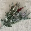 Dekorativa blommor konstgjorda sidenblomma arrangemang bröllopspografi rekvisita hem vardagsrum trädgård el hårig gräs grön växt dekor