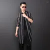 T-shirt da uomo 2023 Uniform Code Hair Stylist Camicia Maschile Manica a cinque punte Stampa Estate Protezione solare Abbigliamento Retro Sezione lunga Sottile