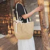 Evening Bags Shoulder Casual Woven Handbags Straw Handbag With Bow Shopping Summer Beach Sea Large Tote Bag