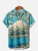 Men's Casual Shirts Trend Harajuku Japanese Retro Style Spring/Summer Short Sleeve Shirt Chest Pocket Design Fashion Buttons 1 230130