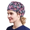 Boinas de design de moda impressão de chapéu floral multicolor ajustável com banda de suportes Caps de proteção de orelha-orelha acessórios