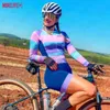 Ensembles MLC maillot femme manches longues costume chemise rose été Mujer VTT vêtements équipe féminine équipement de cyclisme Z230130