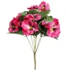 Dekorativa blommor Simulering Växt Fake Office Wedding Pansy Table Party El Bouquet Desk Artificial Home Ornament Decor