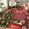 Tapis Salon Chambre Décor Tapis Teen Home Sapin de Noël Collection Père Noël