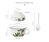 Bowls Cartoon Cute Animals Classical Creative Instant Noodles Bowl With Lid Ceramic Student Job Soup