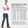 Jeans masculinos Corte de botas de botão ligeiramente alargada Blue Black Black Designer Classic Male Stretch Pants 230130