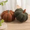 Oreiller en peluche 3D simulé de citrouille, oreiller décoratif moelleux d'automne, jouet de citrouille en peluche, cadeaux de décoration pour la maison