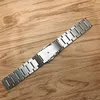 JAWODER Watch band 18 20 22 24mm Men Pure Solid Stainless Steel Brushed Watch Strap Deployment Buckle Bracelets302A