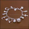 Charm Bracelets Pretty Charms Bangle Bracelet For Style Infinity 925 Ale Sterling Sier Bdehome Drop Delivery Jewelry Dhcix