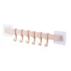 Hooks Rails 6 op de wandhanddoek Rek Punch Gratis ZUCHTBUW Deur Hanger Key Holder Hoed voor keukenbadkamer