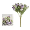 Decorative Flowers Simulated Fake Flower 15 Heads Of Korean-style Snowflake Small Tea Bud 1PCS Wedding Bouquet Yellow