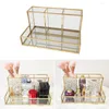 Storage Boxes Clear Cosmetic Makeup Brush Case Holder Box Desk Organizer Transparent Make Up Lipstick