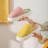 Slippers 2023 Women Cotton Winter Simple Solid Water-proof Indoor Wear Plush Keep Warm Men's Couple Home