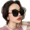 Solglasögon Brand Designer Cat Eye Woman Vintage Black Mirror Sun Glasögon för mode Big Frame Cool Sexig Female Oculos2218453
