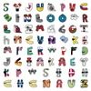 62PCS Cute Alphabet Lore Letters Numbers Stickers for Toddlers Preschool Vinyl Early Childhood Education Decals W-1554