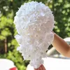 Flores decorativas grinaldas longa pe cachoeira segurando o buquê no noiva dama de noiva suprimentos de casamento feitos à mão W337