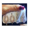 Charm Korean Style Women 925 Sier Needle Zircon Pearl Earrings Valentines Day Girls Gift Statement Wholesale 320 T2 Drop Delivery Jud Dhjv6