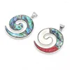 Colares pendentes iate água doce de água doce abalone forma redonda, fabricando jóias de colar de colar de braceletes